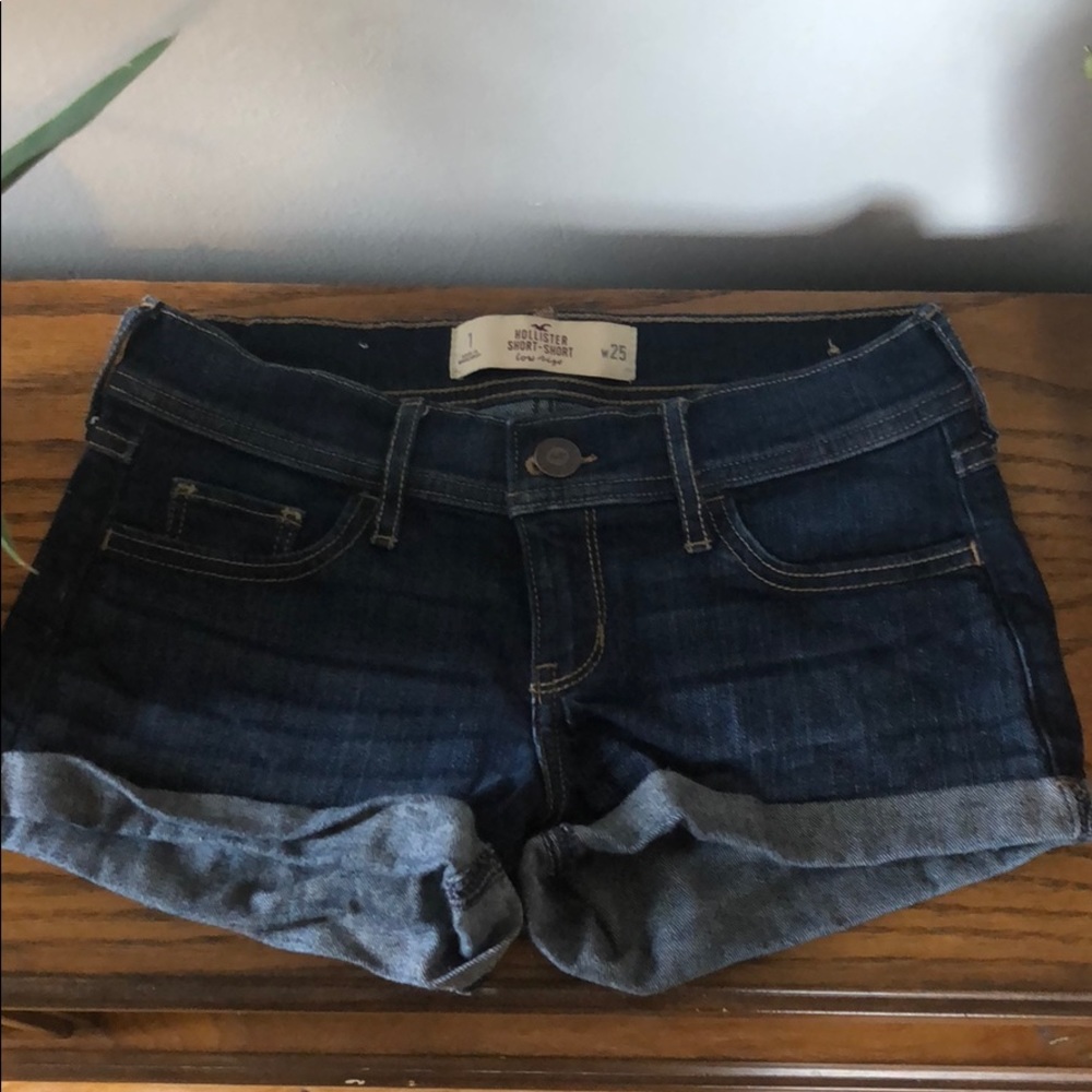 Denim hollister shorts